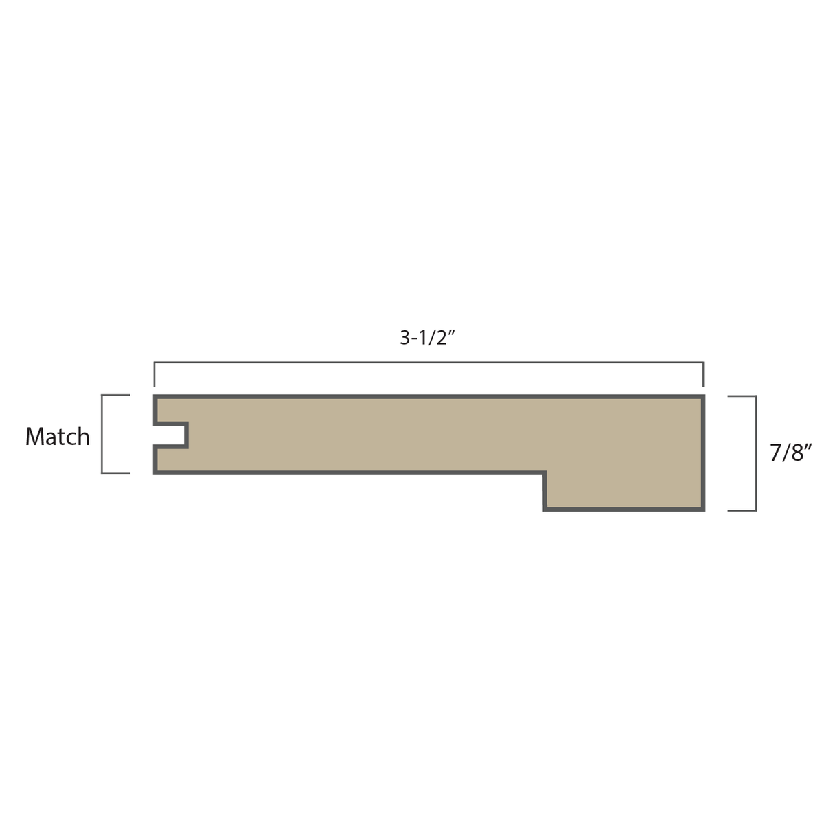 VC-802 Square Stair Nose